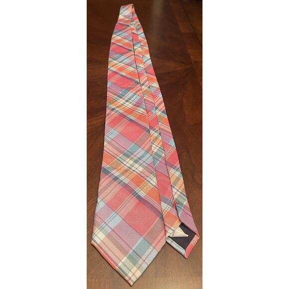 Izod Pink Green Blue 100% Polyester Men’s Neck Tie Made In China - Picture 3 of 9